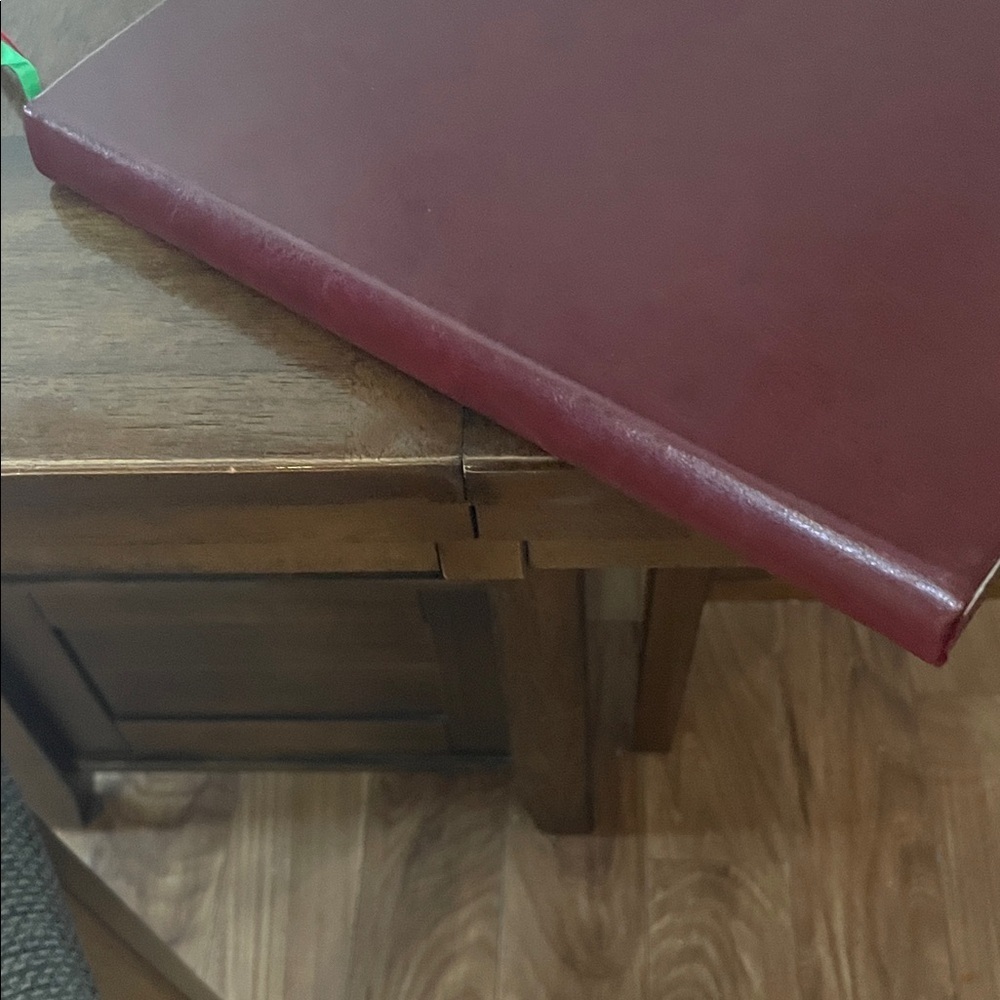 Elegant Burgundy Journal with Ribbon Bookmarks - Picture 4 of 4